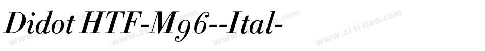 Didot HTF-M96--Ital字体转换